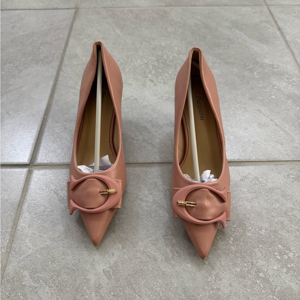 BLOWOUT DEAL!!! C.Paravano Women’s Designer Pumps-camel- EU size 36/5.5US